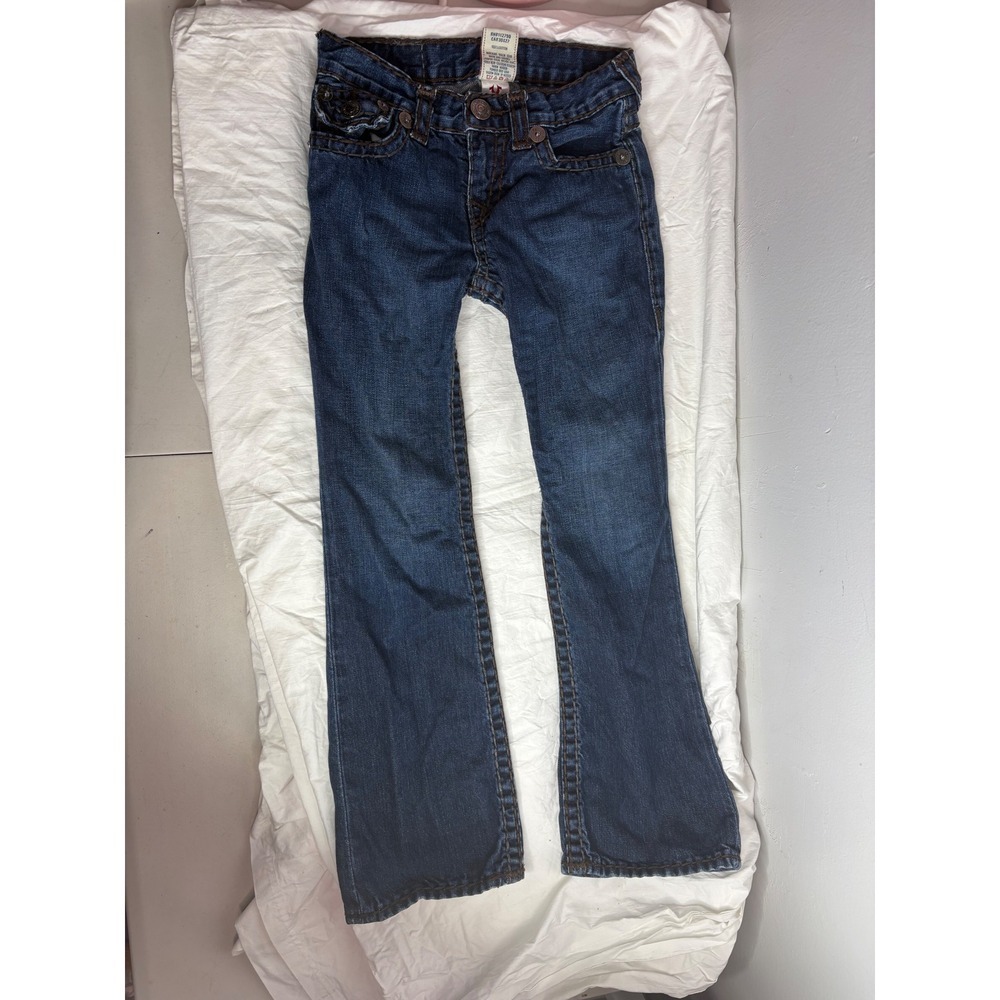True Religion Billy Super T Jeans Kids Size 7 Bootcut Denim Pants